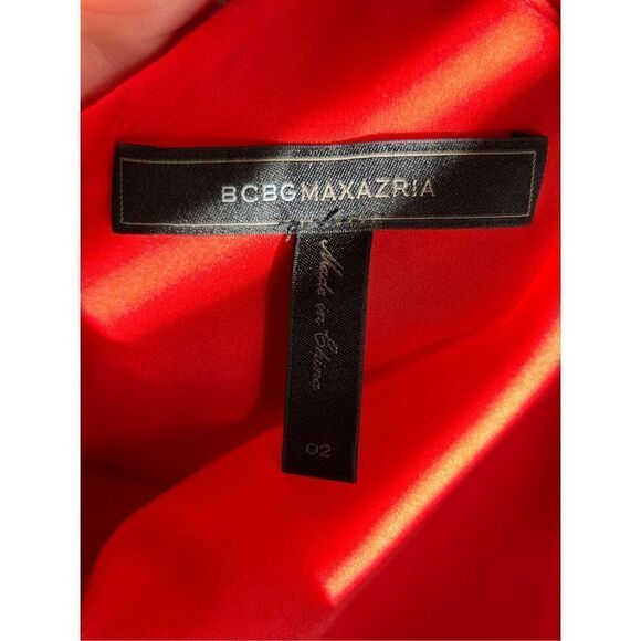 BCBGMaxazria Plunge back Ellie dress size 2 Poppy color, flattering, date - Picture 6 of 12